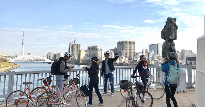 things to do in tokyo: Sumida River Cycling