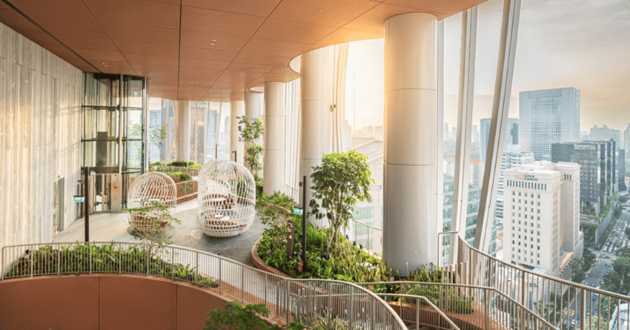 things to do in singapore: sky garden capitaspring