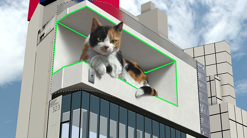 things to do in tokyo: shinjuku 3d cat