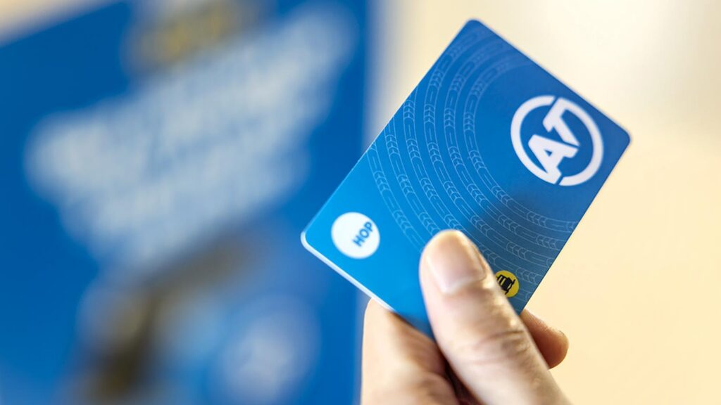 An AT HOP card used to tap on Auckland buses, trains and ferries