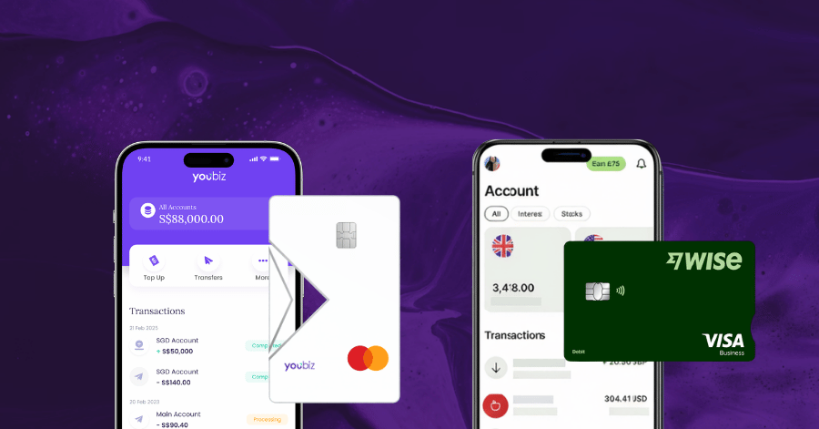 YouBiz and Wise Business apps and cards