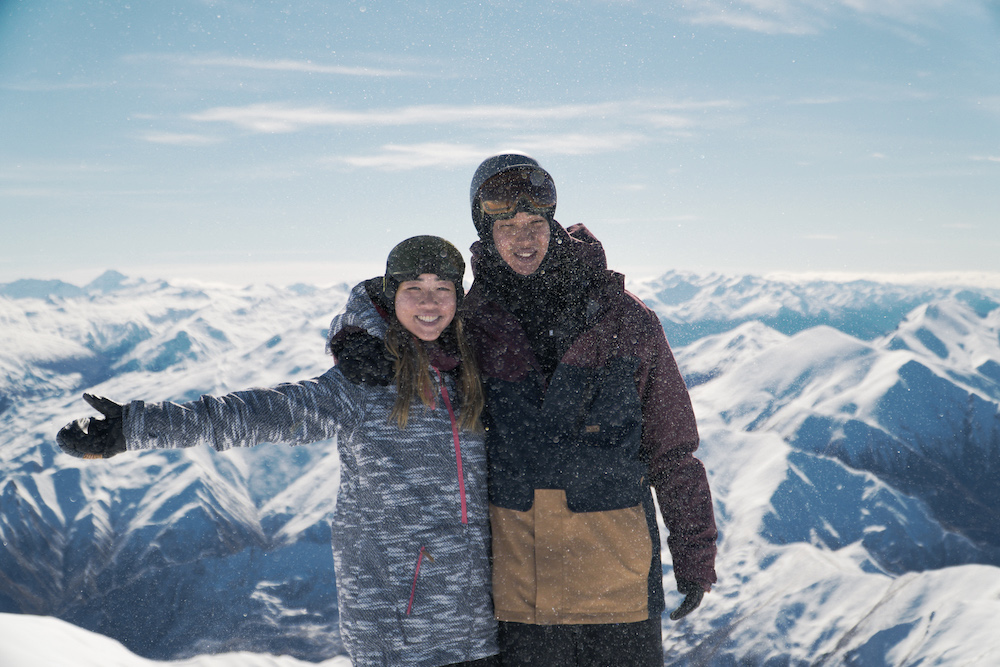 Alex and Daphne Snowboarder Instructor