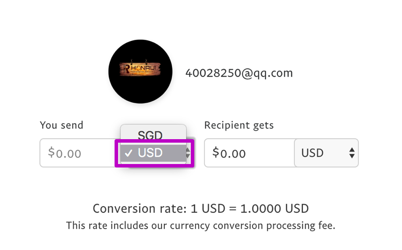 PayPal 2 Change USD Currency (Exchange Rates Currency Conversion)