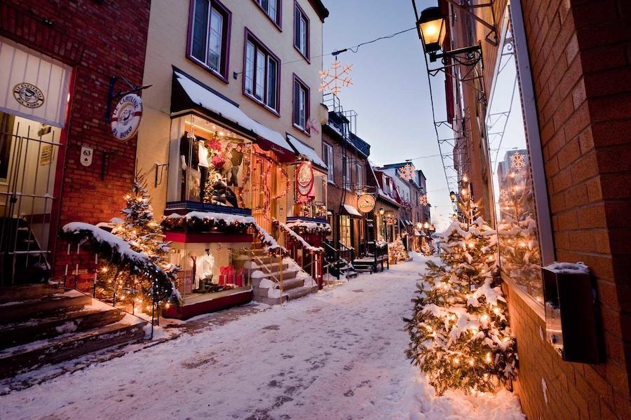 White Christmas Quebec City Canada