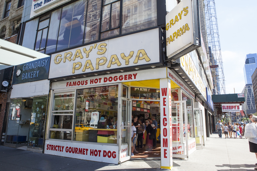 New York City Seinfield Gray's Papaya
