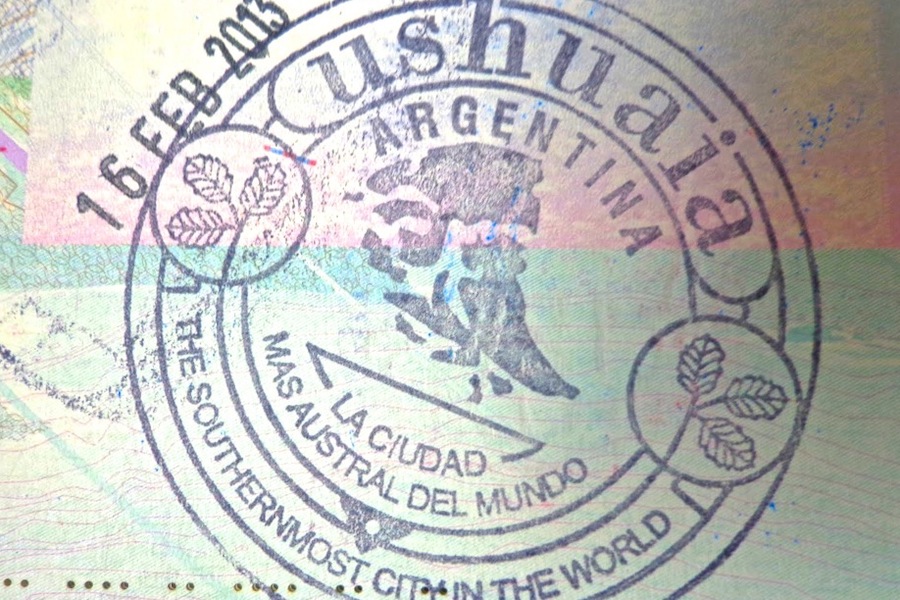 Ushuaia Passport Stamp Rare