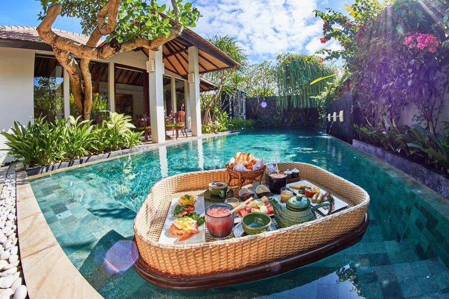 Floating Breakfasts The Royal Purnama Bali