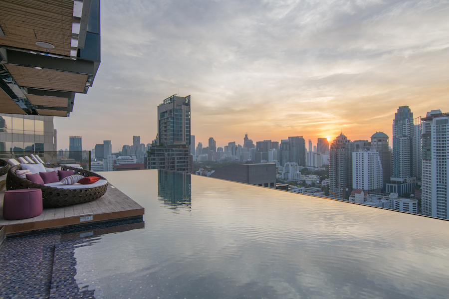 Best Hotels in Asia With Killer Rooftop Pool Views Hotel Indigo Bangkok Wireless Road
