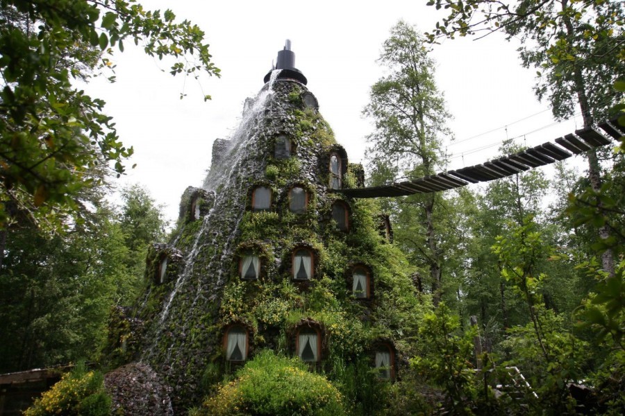 Top 6 Most Unique and Unusual Hotels In The World Magic Mountain Huilo Huilo Montana Magica