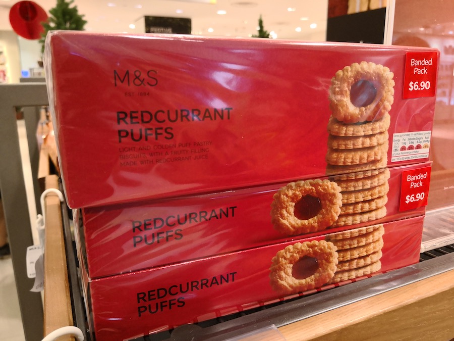 Marks & Spencer Singapore vs JB Price Comparison: Redcurrant Puffs
