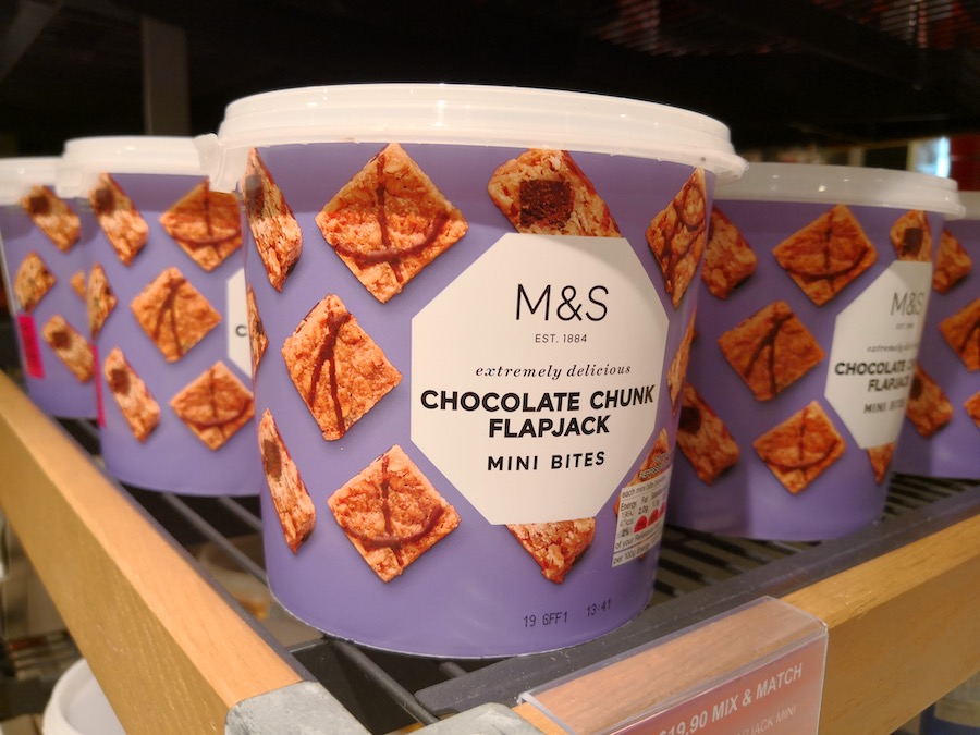 Marks & Spencer Singapore vs JB Price Comparison: Chocolate Chunk Flapjack Mini Bites