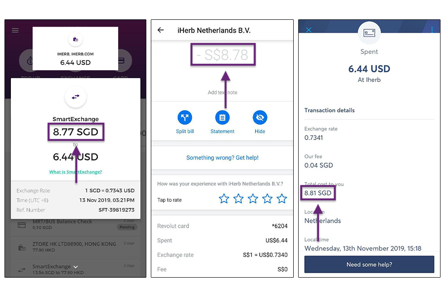 YouTrip vs Revolut vs TransferWise: USD Weekday Rates