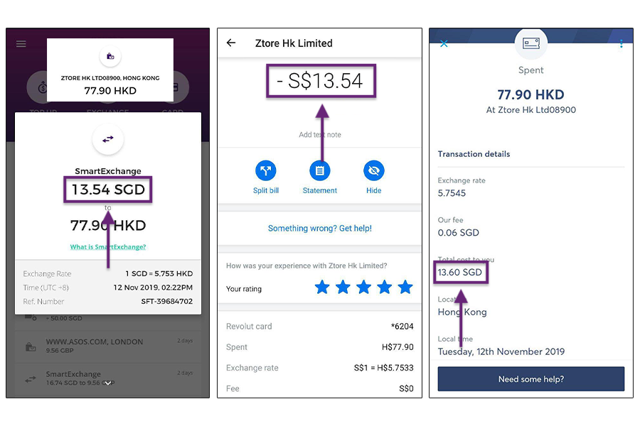 YouTrip vs Revolut vs TransferWise: HKD Weekday Rates