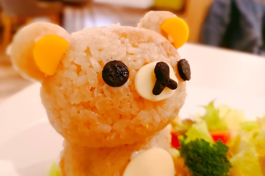 Rilakkuma Cafe Taipei Rilakkuma Fried Cheesy Pork Chop with Black Curry Sauce