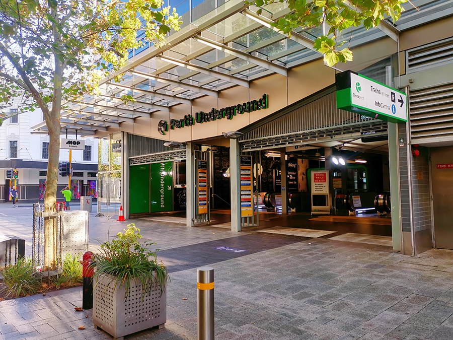 transperth perth underground station