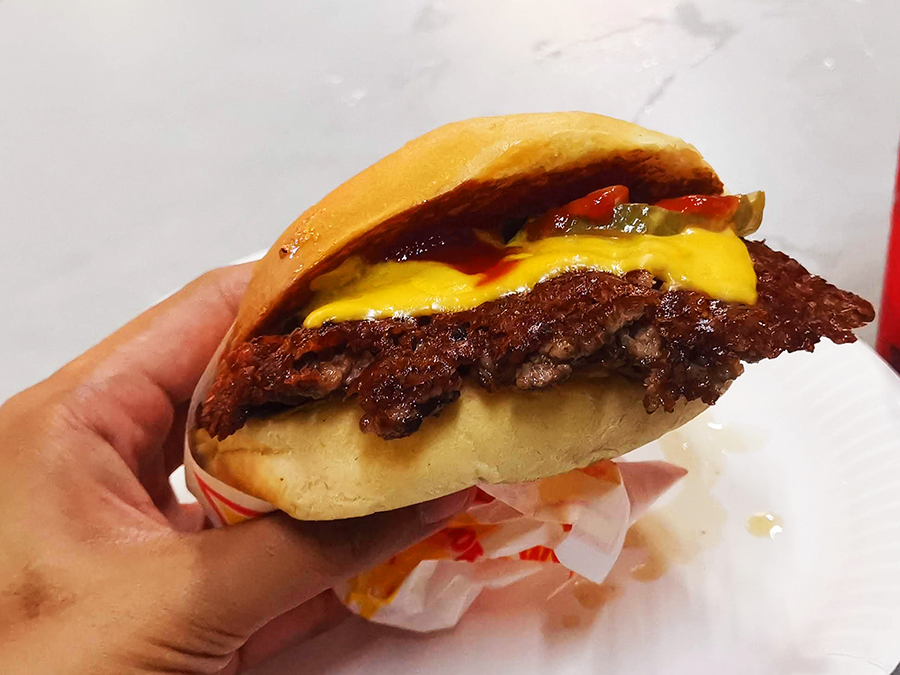 hoodburger cheeseburger