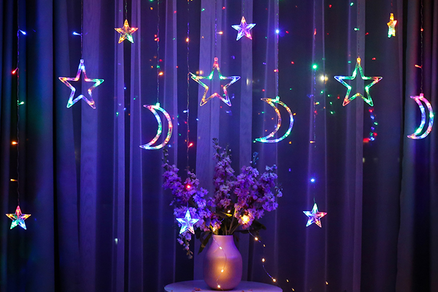 Moon & Stars Fairy Lights Aesthetic Room Ideas & Decors Under $10