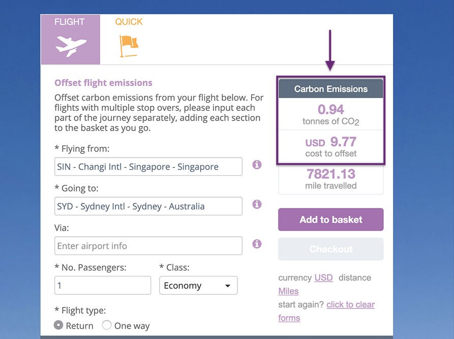 china airlines carbon offset programme