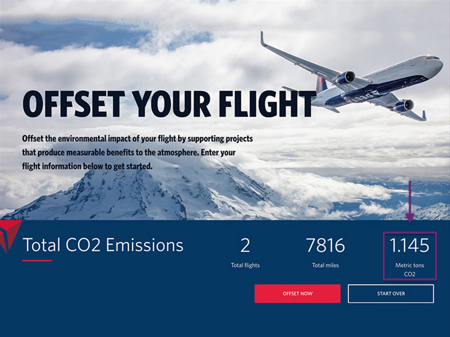 delta airlines carbon offset programme