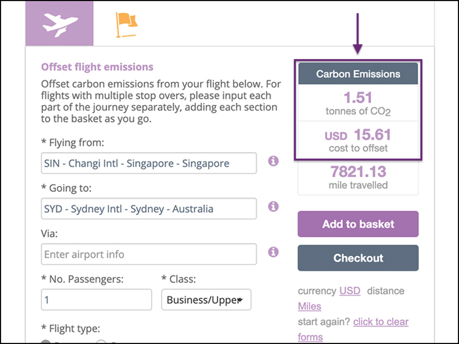 Eva air carbon offset programme