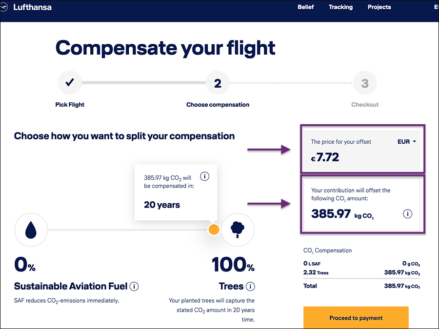 Lufthansa carbon offset programme