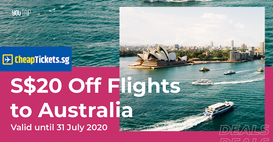 CheapTickets.sg | S$20 Off Australia Flights