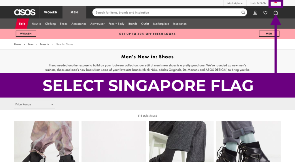 YouTrip Guide On How To Get ASOS For Cheap: Changing Currency from SGD to GBP