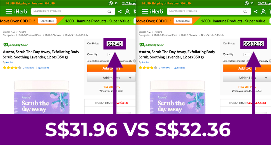 YouTrip Guide: How To Get iHerb For Cheap: Cheap Asutra Scrub The Day Away