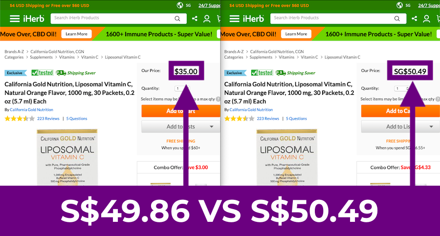 iHerb Hack: How to Pay Less Without Promo Codes: Cheaper California Gold Liposomal Vitamin