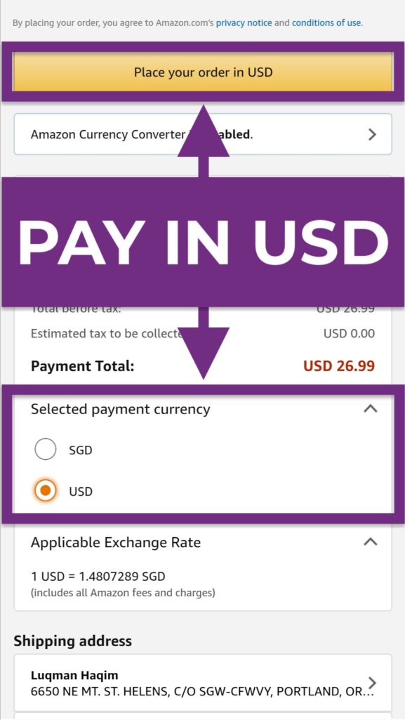 How to Use Comgateway US shipping foreign currency payment