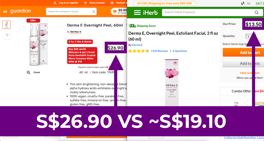 ian: Derma E Overnight Peel Price Comparison