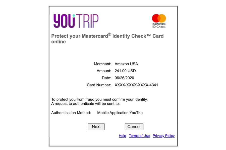 YouTrip 3DS Merchant Authorisation