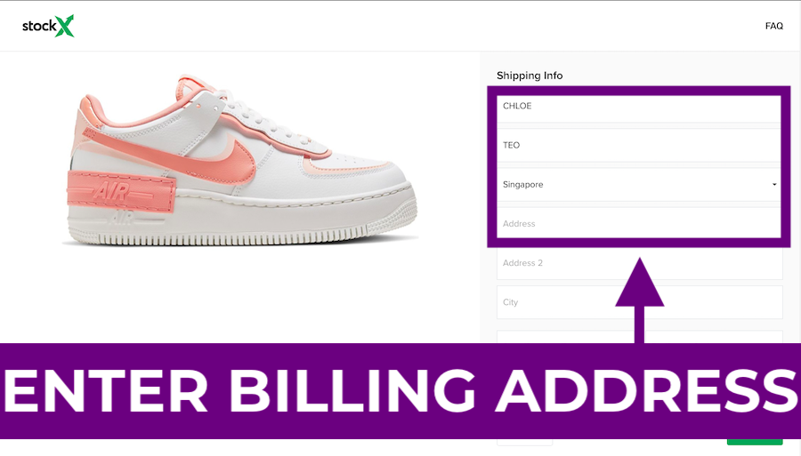 9. Enter Your Billing Address