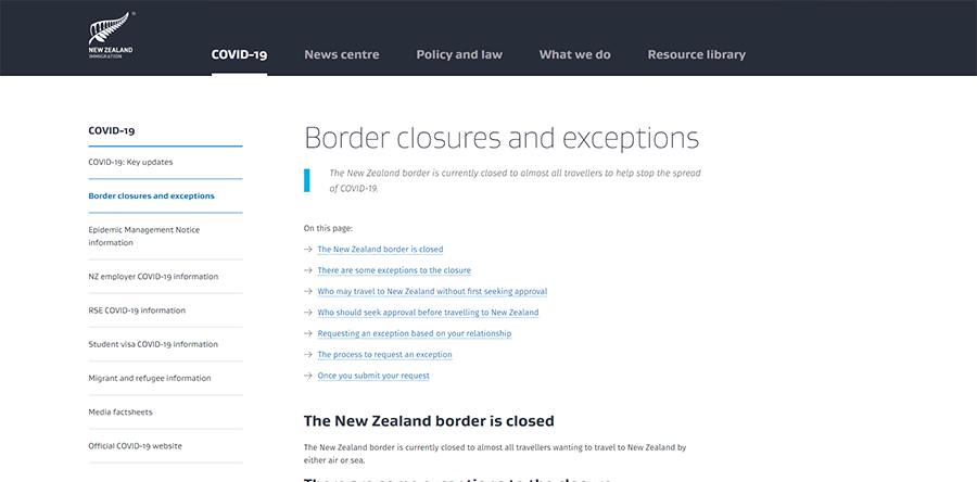 immigration new zealand borders closed to singaporeans