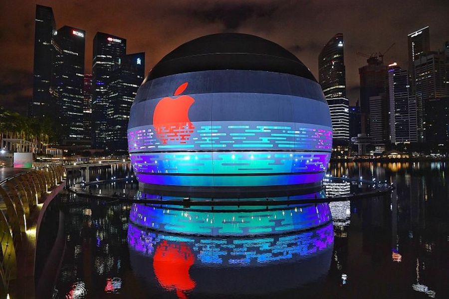 Apple shows off images of its first 'floating' store in Singapore