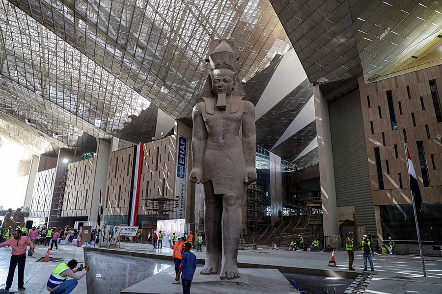 The Grand Egyptian Museum in Cairo, Egypt