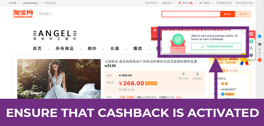 ShopBack Taobao: How to Earn Cashback on Purchases From Taobao to Singapore