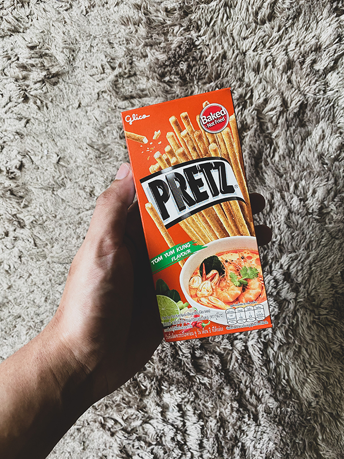 3. Glico Pretz Crispy Tom Yam Kung