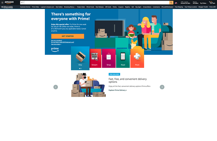 amazon prime day sign up page