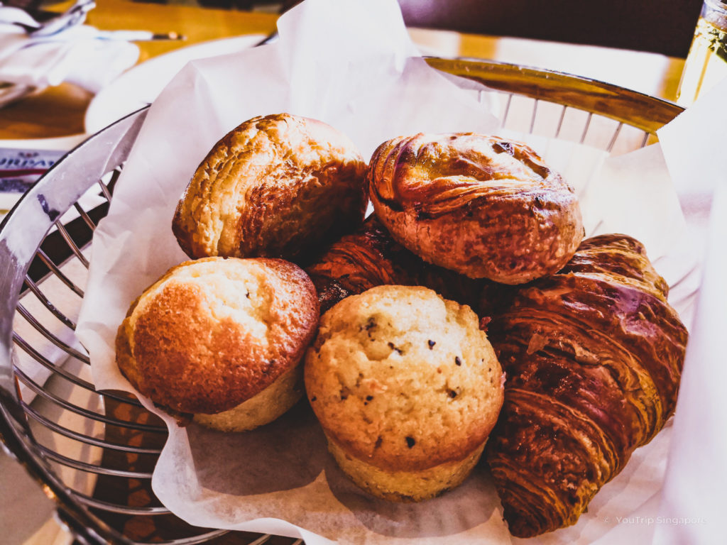 Fullerton breakfast buffet bread basket