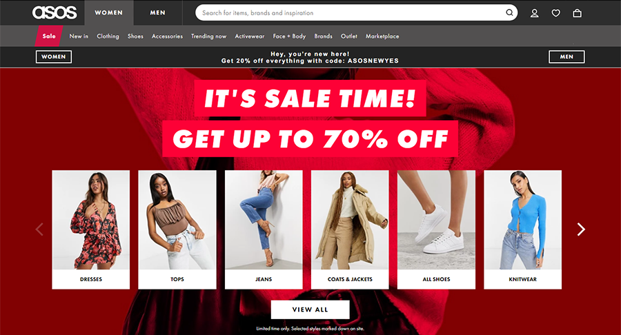 boxing day sale clothing online