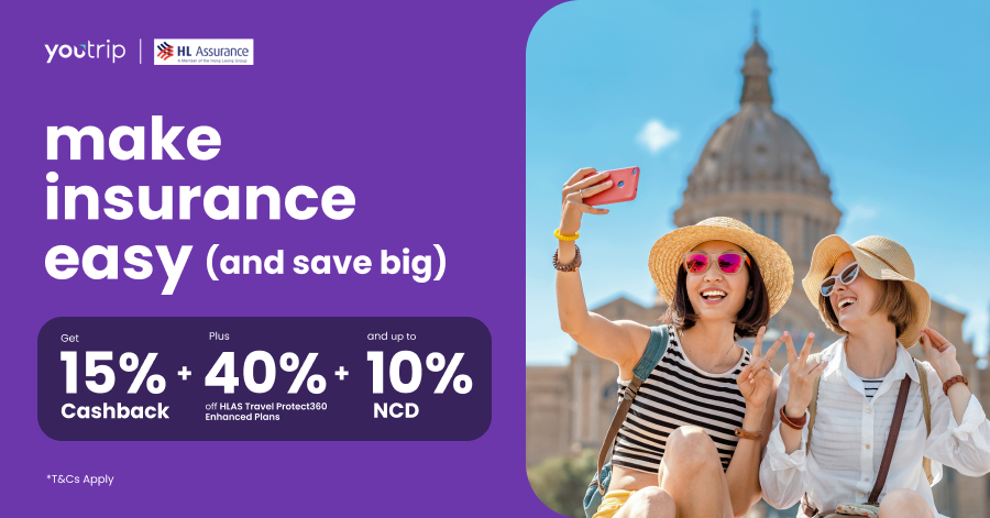 HLAS Travel Insurance On YouTrip: Enjoy Big Savings Of Up To 65% Now