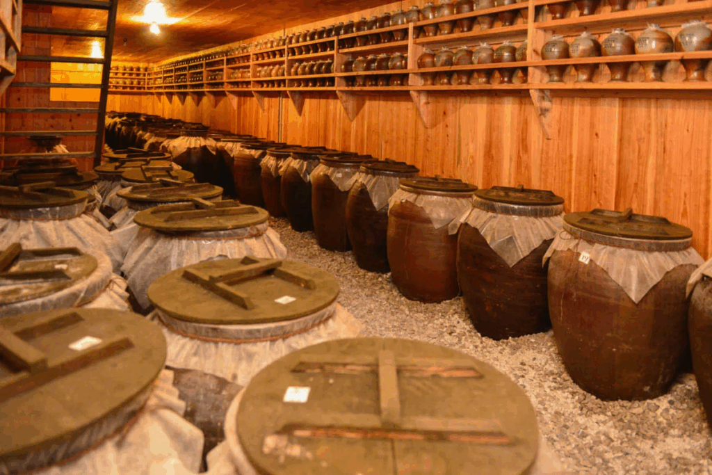 Okinawa Japan - Awamori tasting at a distiller