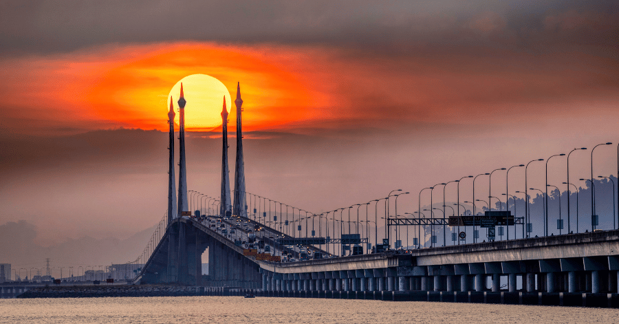 things to do in penang: penang bridge