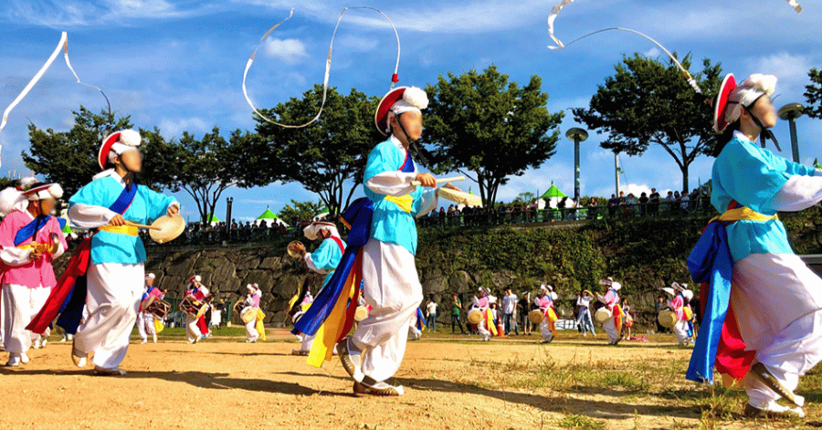 Traditional hanok village hosting Chuseok cultural activities in Seoul