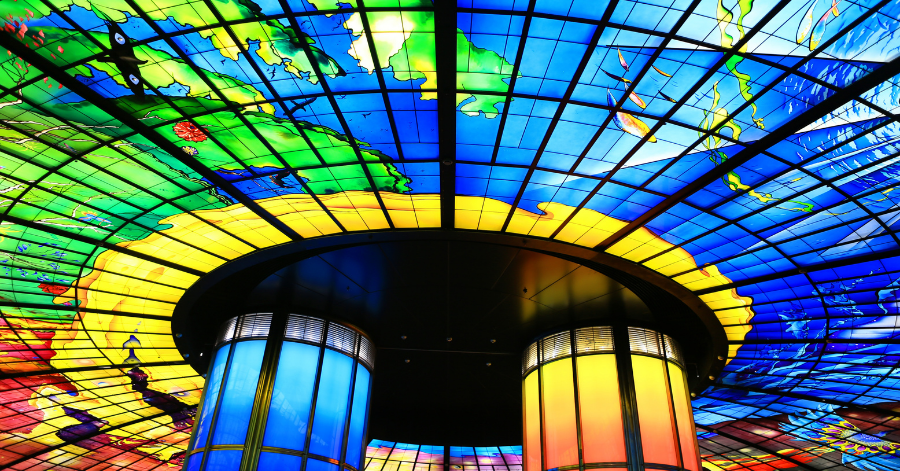 things to do in kaohsiung: dome of light formosa boulevard station