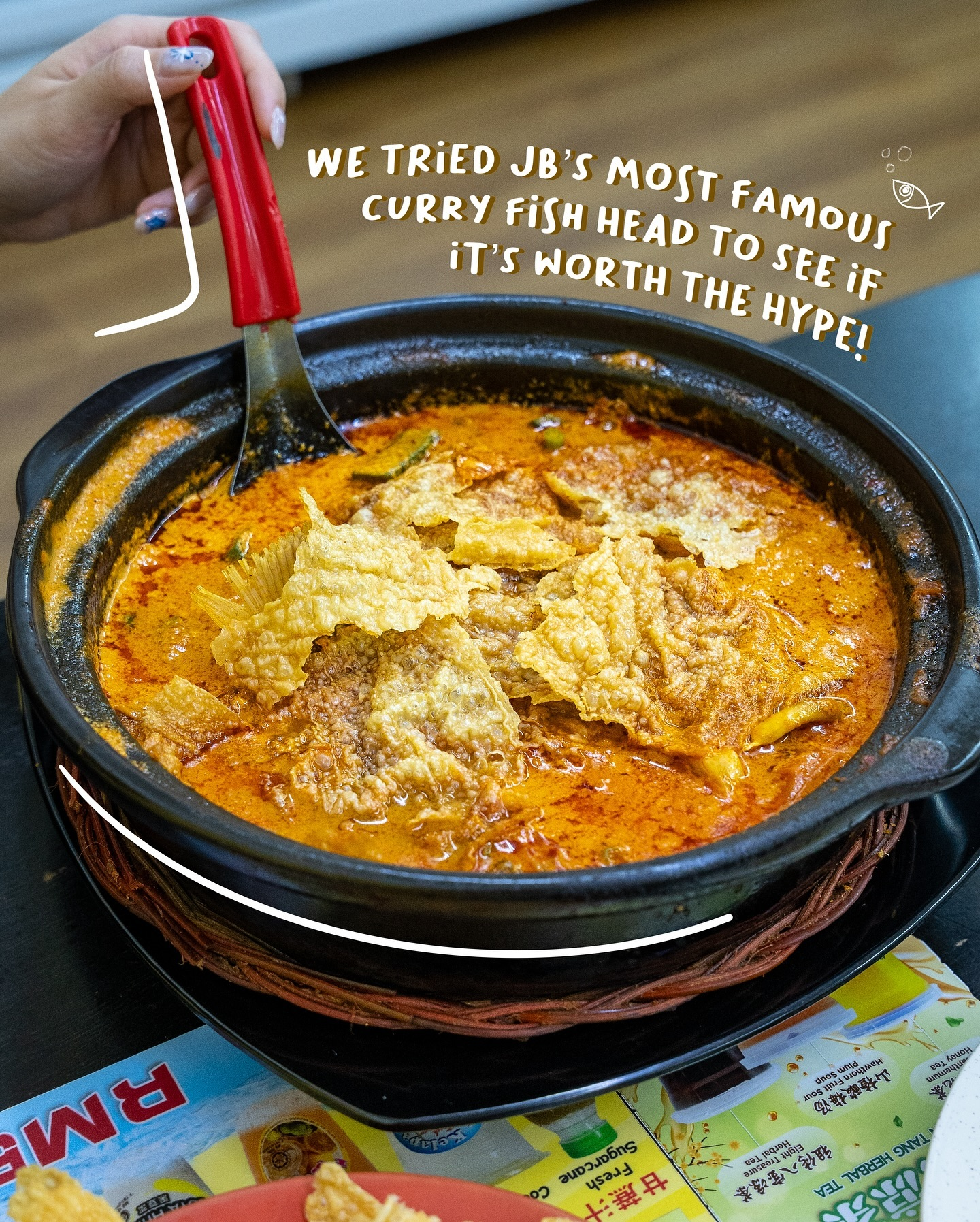 JB Food - Kam Long Ah Zai Curry Fish Head