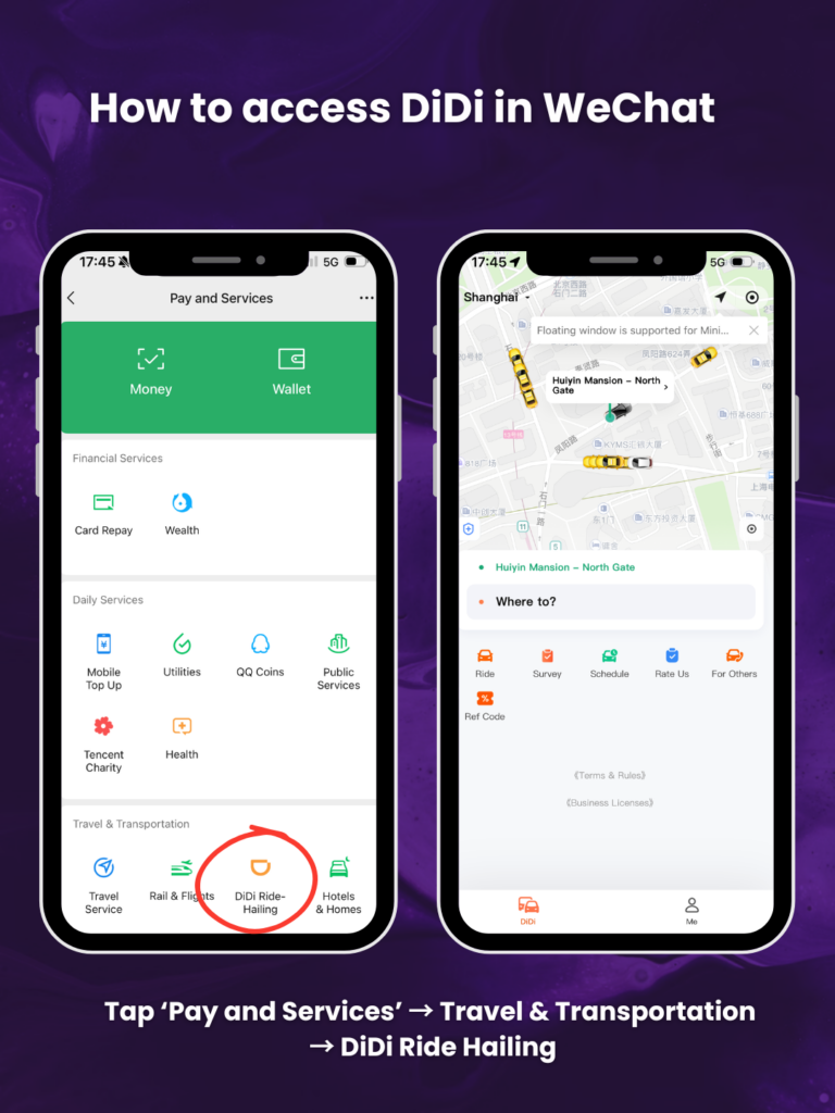How to use DiDi in China – How to access DiDi in WeChat