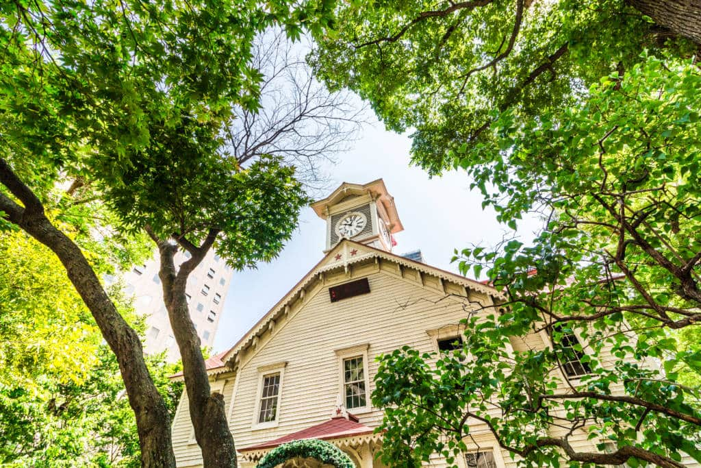 Sapporo, Hokkaido, Japan: Sapporo Clock Tower (Tokeidai)