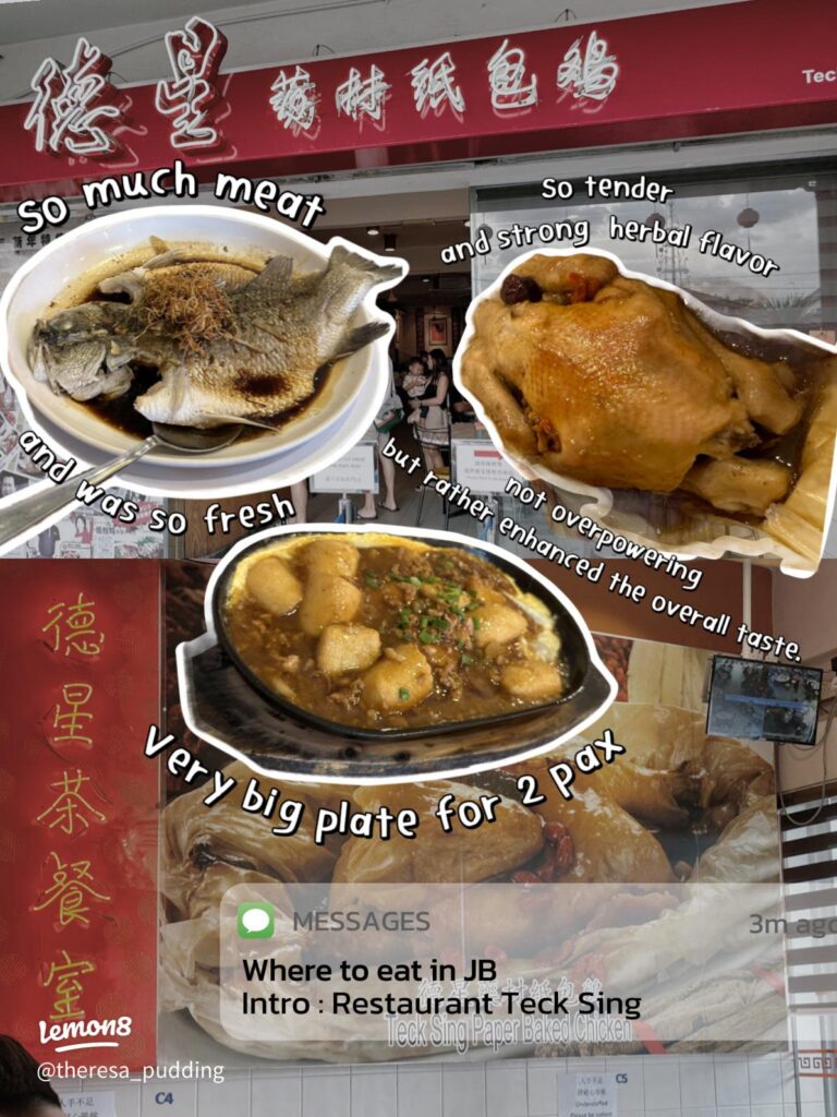 jb food: restaurant teck sing